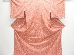 未使用品　枝花模様小紋着物